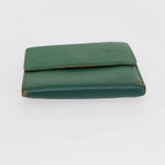 LOUIS VUITTON Hermes Epi Wallet Canvas 2 Set Red Green